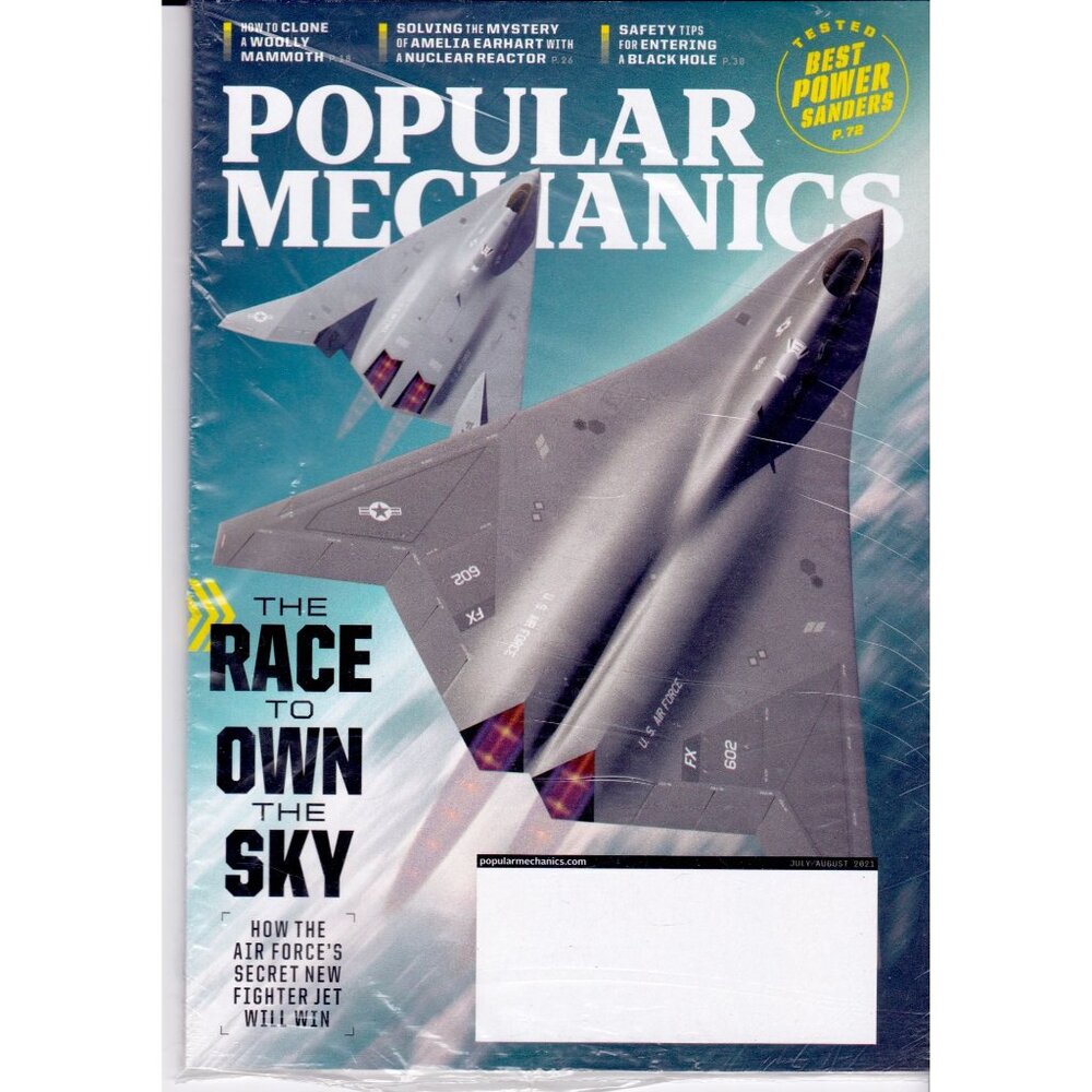 Popular Mechanics July/Aug 2021 Race to Own the Sky Air Force Fighter Jet